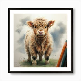 Highland Cow 1 Art Print