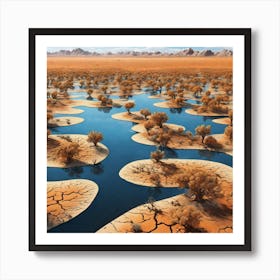 Arid Landscape 18 Art Print