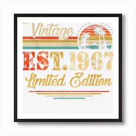 Vintage 1967 Limited Edition 55th Birthday Cute 55 Year Old Art Print