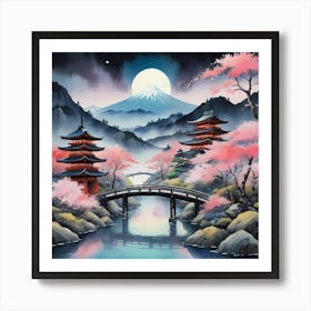 Asian Landscape Painting 3 Art Print