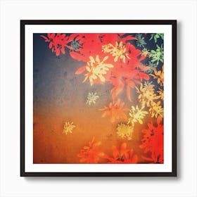 Multicoloured Jolly Abstract. Meadow Art Print