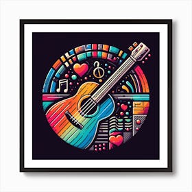 Acoustic Guitar 2 Art Print