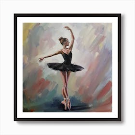 Ballerina Oil Painting 2 Art Print