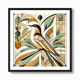 Bird On A Branch Art Print