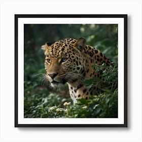 Leopard In The Forest Affiche