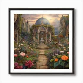 Garden Of Flowers 1 Art Print