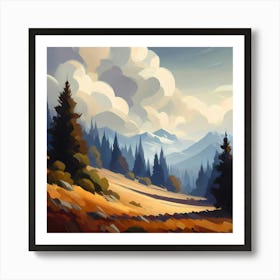 Landscape Painting 108 Art Print