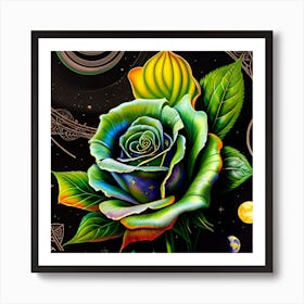 Iridescent Rose Art Print