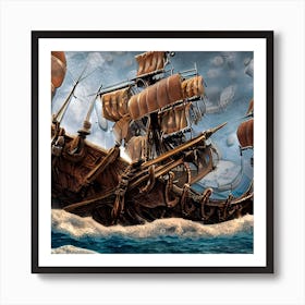 Pirate Ship 2 Art Print