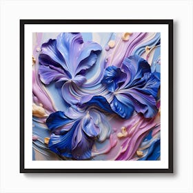 Abstract Flower Painting 3 Art Print