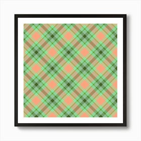 Plaid Fabric 129 Art Print