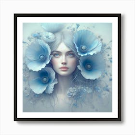 Blue Poppy Art Print