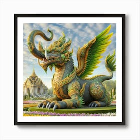 Thai Dragon Art Print