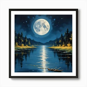 Moon River Art Print 1 Art Print