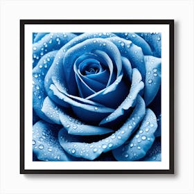 Blue Rose 6 Art Print