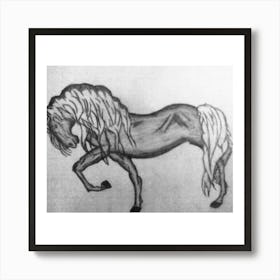 Horse Drawing 1 Art Print