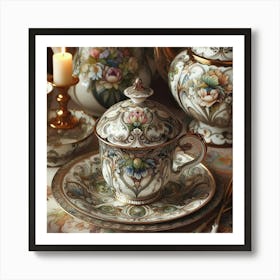 Table Setting 4 Art Print