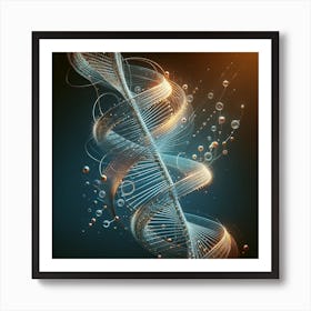 DNA Double Helix - 6 Art Print