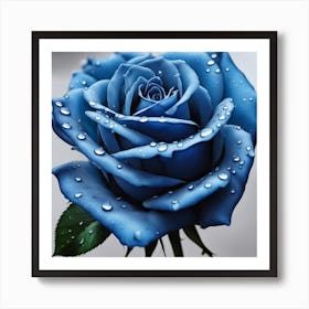 Blue Rose Art Print