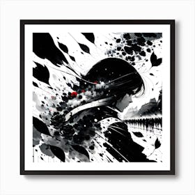 Black And White Painting 3 Art Print