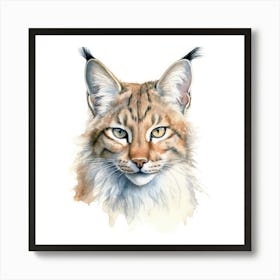 Island Lynx Cat Portrait 1 Art Print