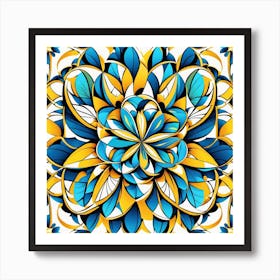 Abstract Floral Pattern Art Print