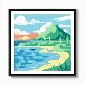 Hawaiian Beach Art Print