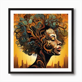 Portrait Of A Woman 73 Art Print