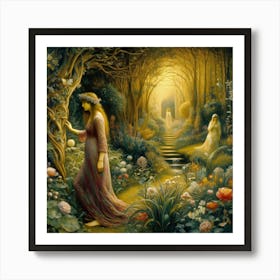 Garden Of The Fairies Art Print