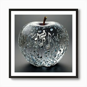 Apple With Music Notes 14 Art Print