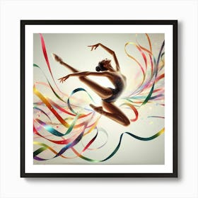 Acrobatic dancer Art Print