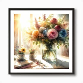 Flowers In A Vase 33 Art Print