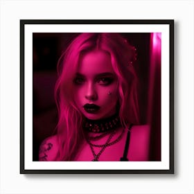 Gothic Girl 4 Art Print