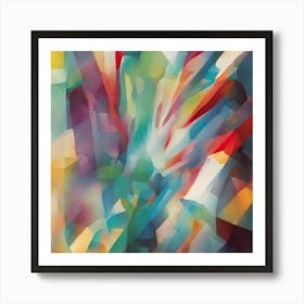 Abstract Painting, Colourfield Art Print