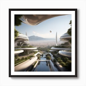 Futuristic City 293 Poster