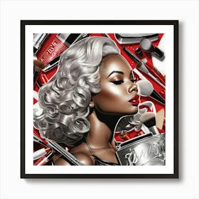 'Makeup Artist' Art Print