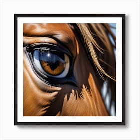 Eye Of A Horse 26 Art Print