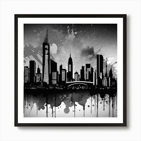 New York City Skyline 55 Art Print