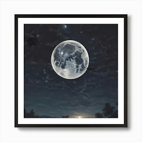 Full Moon 3 Art Print