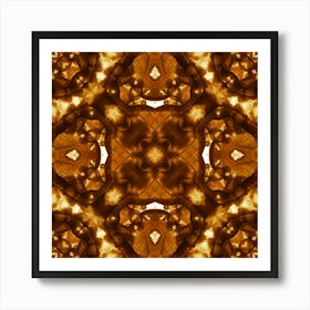 Pattern Of Coffee Bubbles 1 Art Print