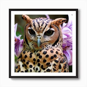 Owl Owl Owl Owl Owl Art Print