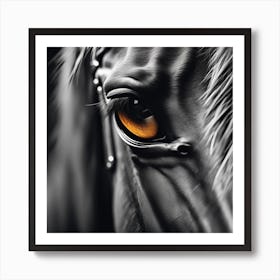 Eye Of A Horse 30 Art Print