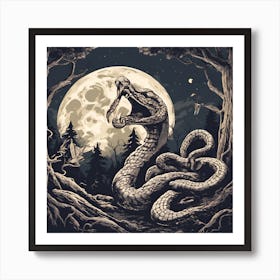 Snake In The Woods Art Print