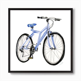 10 Speed Bike Square Art Print