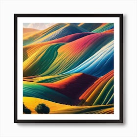 Colorful Landscape 7 Art Print