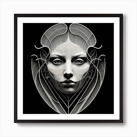 Face Of A Woman 5 Art Print