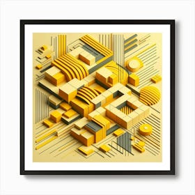 Abstract Geometric Design 4 Art Print