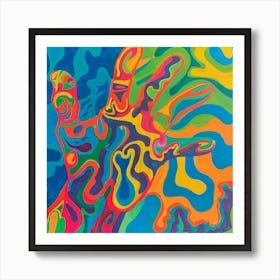 Psychedelic Hand 1 Art Print