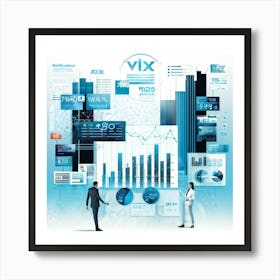 An Intricate Complex Illustration Revealing Data Statistics And Analysis Set Against A Backdrop Wi Art Print