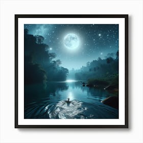 Night In The Forest Art Print